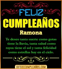 GIF Frases de Cumpleaños Ramona